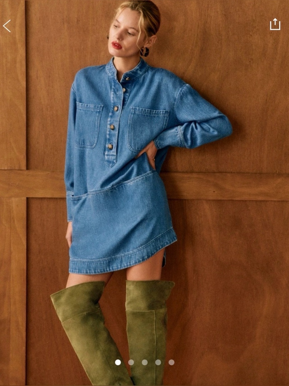 Sezane Salome’ Dress Deep Blue - Size 6/38